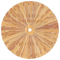 Thumbnail for Klappbarer Gartentisch Ø 85 cm Teak Massivholz