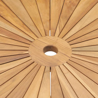 Thumbnail for Klappbarer Gartentisch Ø 85 cm Teak Massivholz