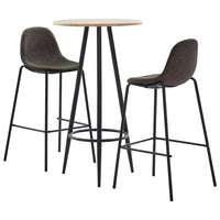 Thumbnail for 3-tlg. Bar-Set Stoff Dunkelgrau