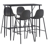 Thumbnail for 5-tlg. Bar-Set Stoff Dunkelgrau