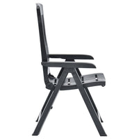 Thumbnail for Verstellbare Gartenstühle 2 Stk. Kunststoff Anthrazit