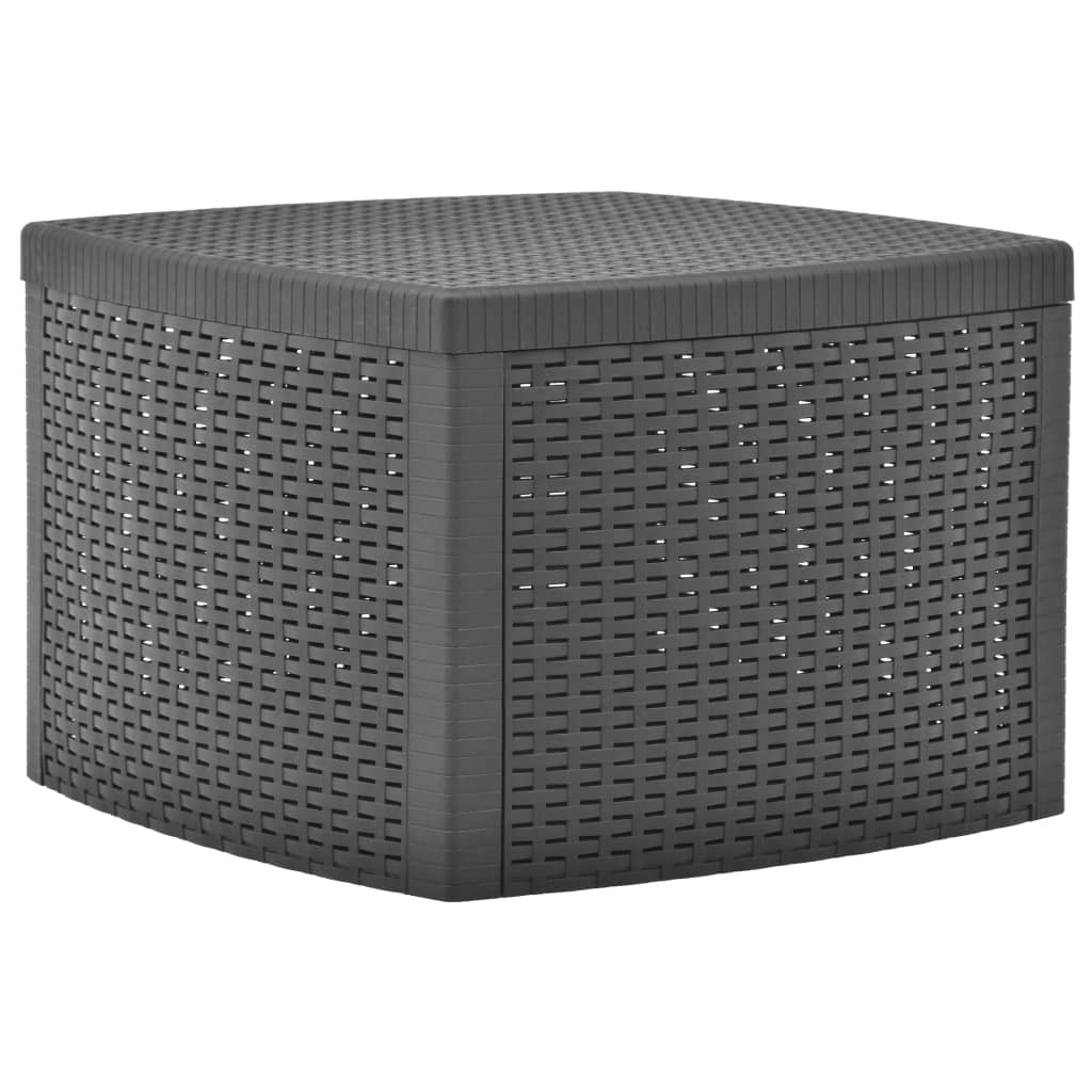 Beistelltisch Anthrazit 54×54×36,5 cm Kunststoff