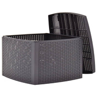 Thumbnail for Beistelltisch Mokka 54×54×36,5 cm Kunststoff