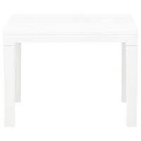 Thumbnail for Gartenbänke 2 Stk. Weiß Kunststoff