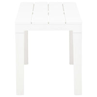 Thumbnail for Gartenbänke 2 Stk. Weiß Kunststoff