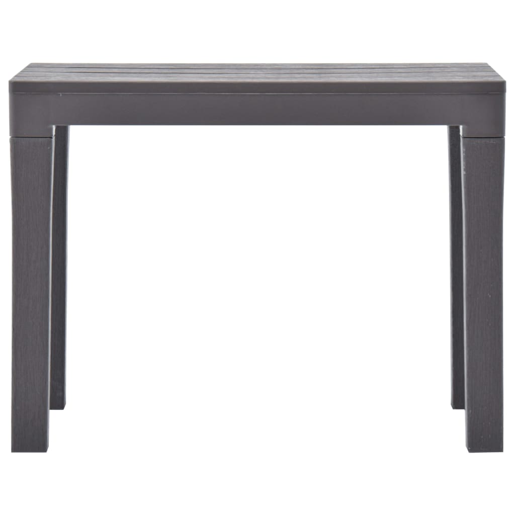 Gartenbänke 2 Stk. Moccafarben Kunststoff