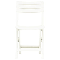 Thumbnail for Klappbare Gartenstühle 2 Stk. Kunststoff Weiß