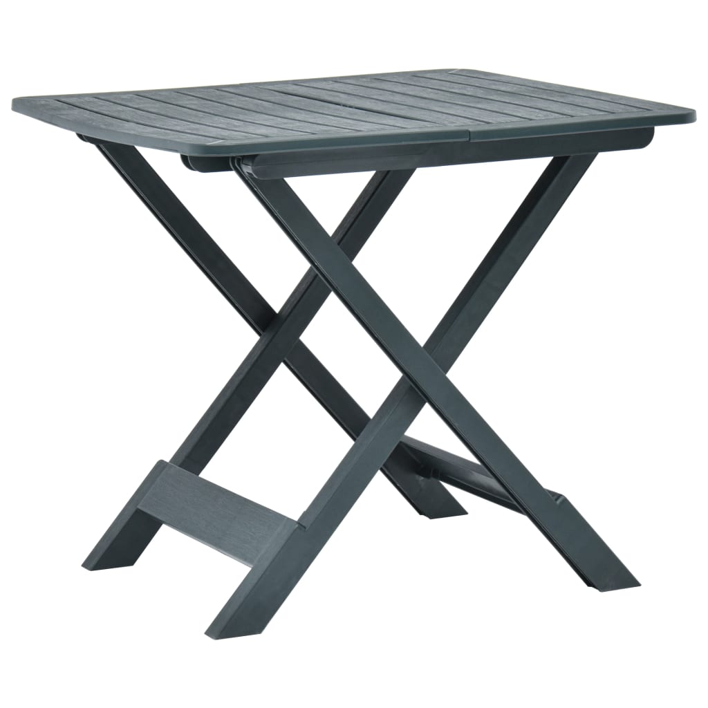 Gartentisch Klappbar Grün 79 x 72 x 70 cm Kunststoff