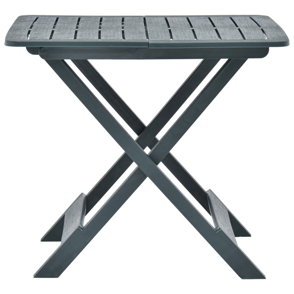 Gartentisch Klappbar Grün 79 x 72 x 70 cm Kunststoff