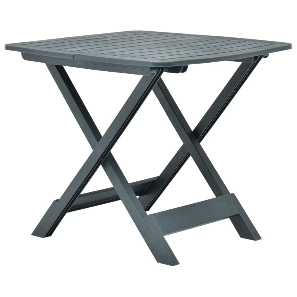 Gartentisch Klappbar Grün 79 x 72 x 70 cm Kunststoff