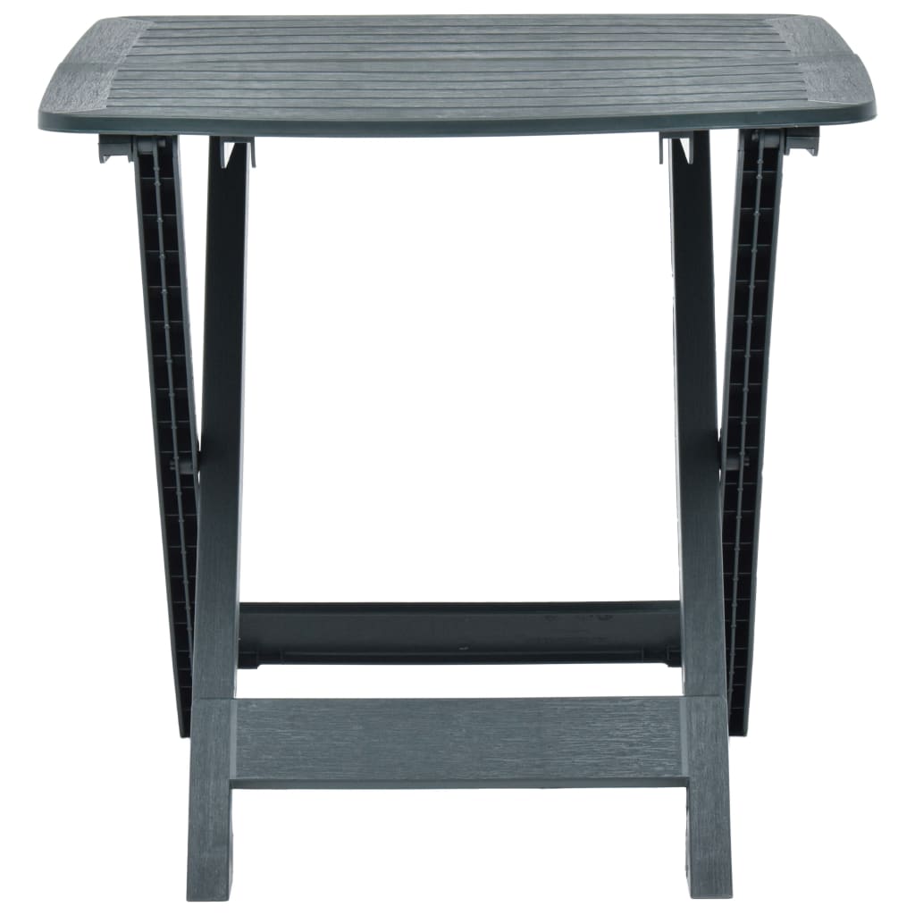 Gartentisch Klappbar Grün 79 x 72 x 70 cm Kunststoff