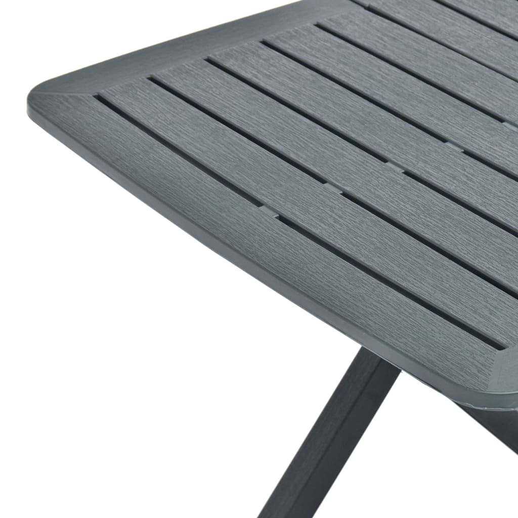 Gartentisch Klappbar Grün 79 x 72 x 70 cm Kunststoff