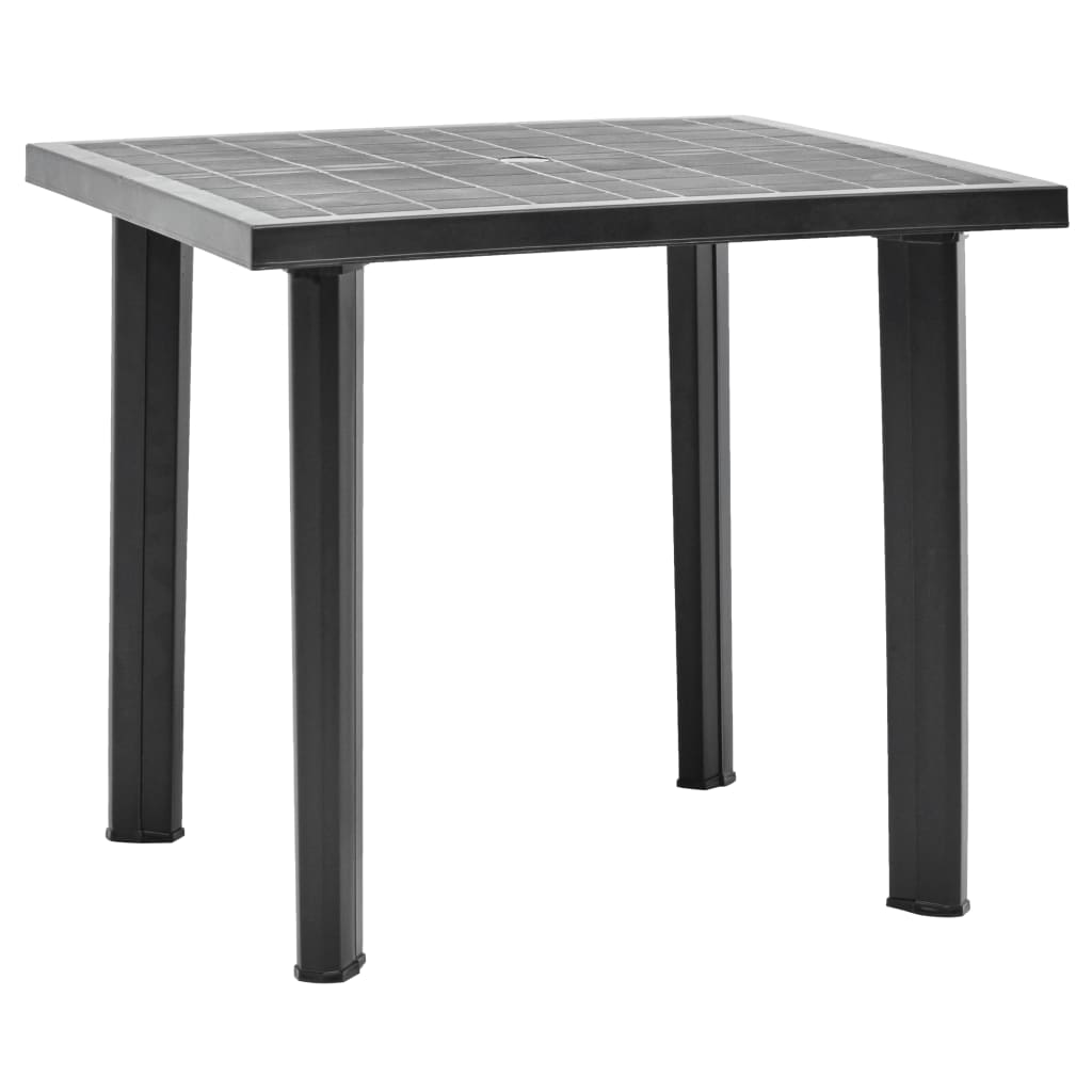 Gartentisch Anthrazit 80 x 75 x 72 cm Kunststoff