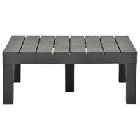 Thumbnail for Gartentisch Anthrazit 78×78×31 cm Kunststoff