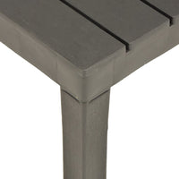 Thumbnail for Gartentisch Anthrazit 78×78×31 cm Kunststoff
