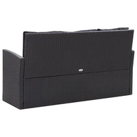 Thumbnail for 6-tlg. Garten-Lounge-Set mit Kissen Poly Rattan Schwarz