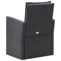 Thumbnail for 6-tlg. Garten-Lounge-Set mit Kissen Poly Rattan Schwarz