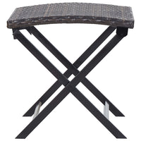 Thumbnail for Klapphocker Poly Rattan Braun