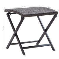 Thumbnail for Klapphocker Poly Rattan Braun