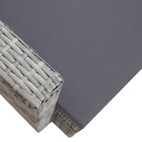 Thumbnail for Gartensessel mit Auflagen Poly Rattan Grau