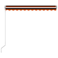 Thumbnail for Einziehbare Markise Handbetrieben 350 x 250 cm Orange und Braun