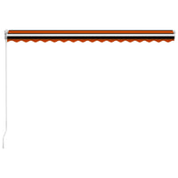 Thumbnail for Einziehbare Markise Handbetrieben 450 x 300 cm Orange und Braun