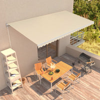 Thumbnail for Einziehbare Markise Handbetrieben 600 x 300 cm Creme