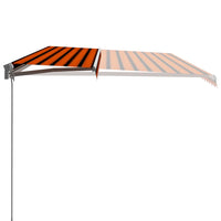 Thumbnail for Einziehbare Markise Handbetrieben 600 x 300 cm Orange und Braun