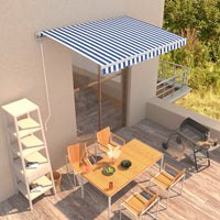 Thumbnail for Automatisch Einziehbare Markise 350×250 cm Blau und Weiß