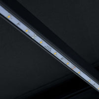 Thumbnail for Einziehbare Markise mit Windsensor & LED 450x300cm Anthrazit