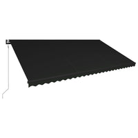 Thumbnail for Einziehbare Markise mit Windsensor & LED 600x300cm Anthrazit