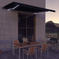 Thumbnail for Einziehbare Markise mit Windsensor & LED 600x300cm Anthrazit