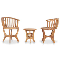 Thumbnail for 3-tlg. Garten-Bistro-Set Teak Massivholz
