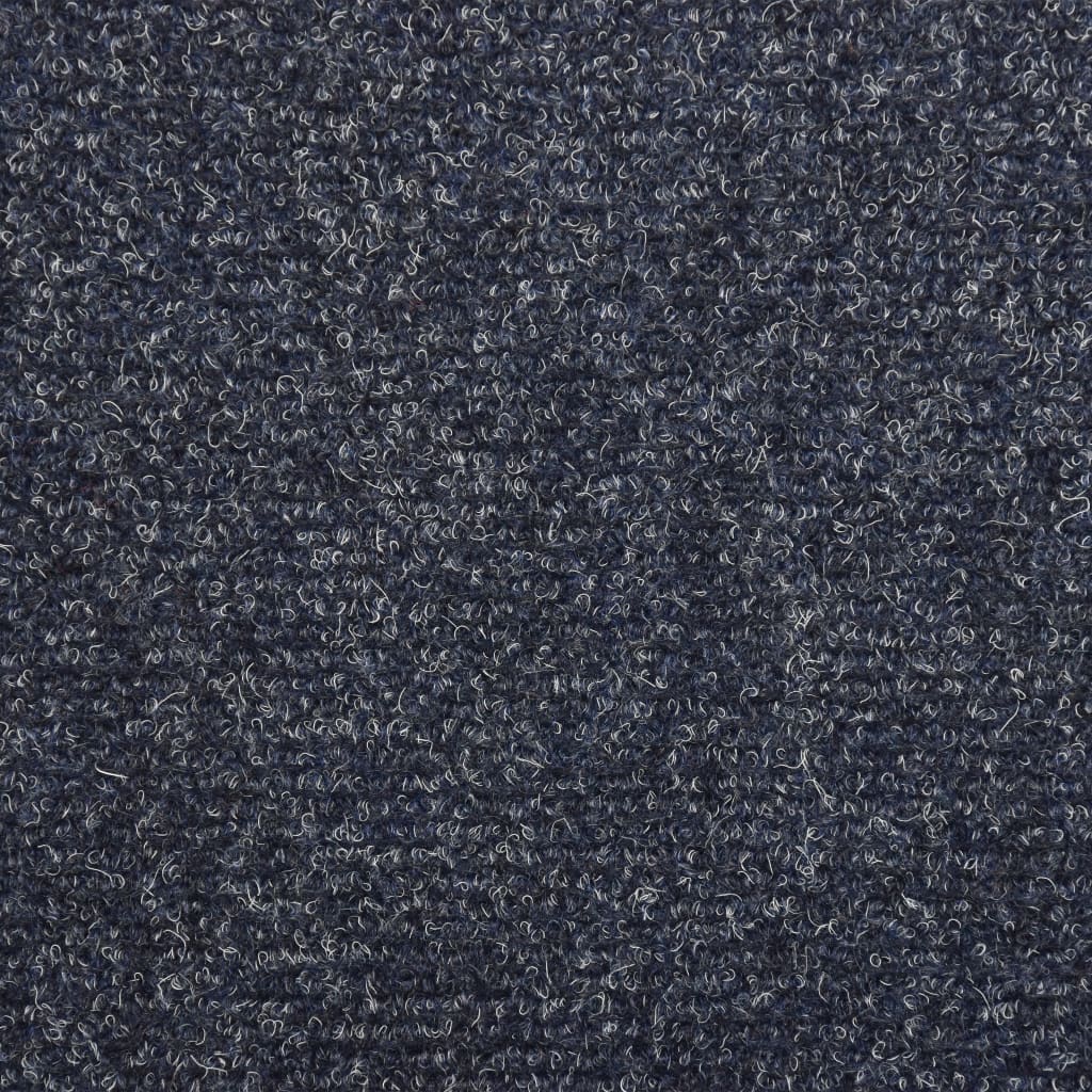 Treppenmatten 15 Stk. Nadelvlies 65x25 cm Blau
