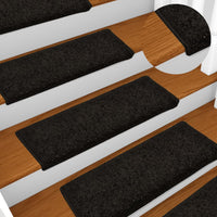 Thumbnail for Teppich-Treppenstufen 15 Stk. 65x21x4 cm Schwarz