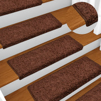 Thumbnail for Teppich-Treppenstufen 15 Stk. 65x21x4 cm Braun