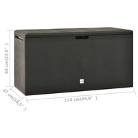 Thumbnail for Gartenbox Anthrazit 114x47x60 cm