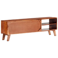 Thumbnail for TV-Schrank Grau 140x30x45 cm Massivholz
