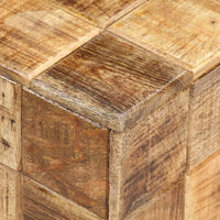 Thumbnail for Couchtische 2 Stk. in Block-Design Raues Mango-Massivholz