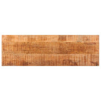 Thumbnail for Sitzbank 110 cm Raues Mango-Massivholz und Stahl