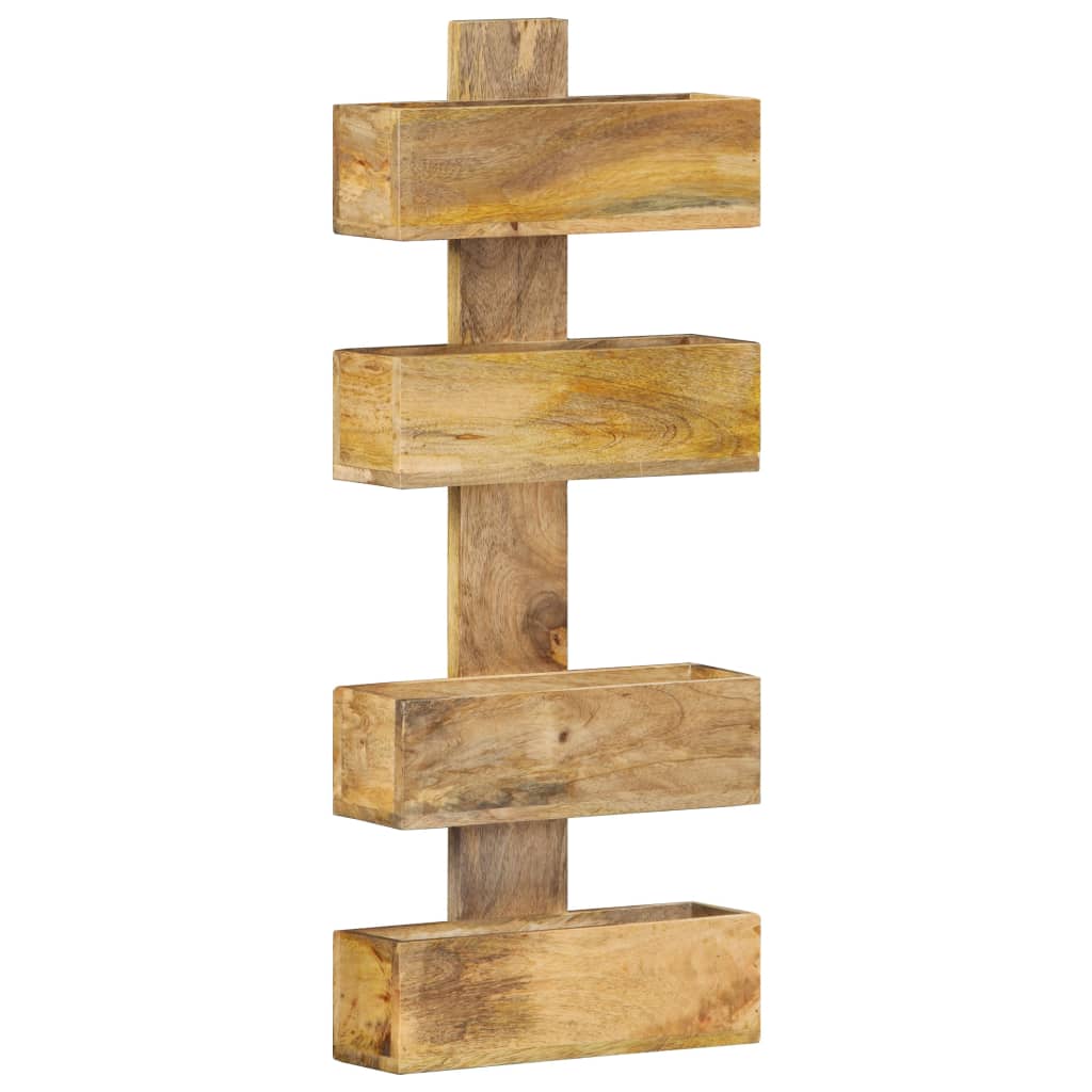 Wand-Zeitschriftenständer 30 x 11 x 72 cm Massivholz Mango