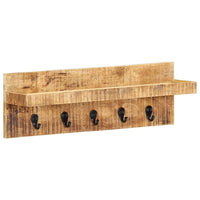 Thumbnail for Wandgarderobe 60 x 15 x 20 cm Raues Mango-Massivholz