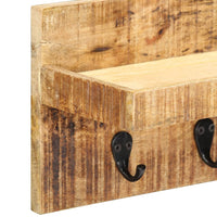 Thumbnail for Wandgarderobe 60 x 15 x 20 cm Raues Mango-Massivholz