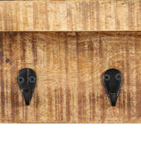 Thumbnail for Wandgarderobe 60 x 15 x 20 cm Raues Mango-Massivholz