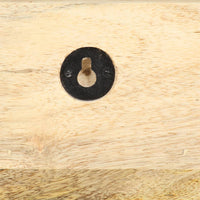 Thumbnail for Wandgarderobe 60 x 15 x 20 cm Raues Mango-Massivholz