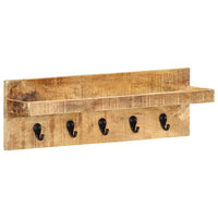 Thumbnail for Wandgarderobe 60 x 15 x 20 cm Raues Mango-Massivholz