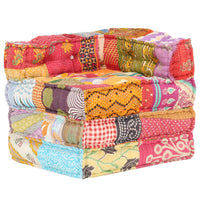 Thumbnail for Modularer Pouf Patchwork Stoff