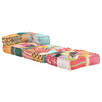 Thumbnail for Modularer Pouf Patchwork Stoff