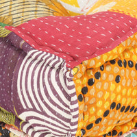 Thumbnail for Modularer Pouf Patchwork Stoff