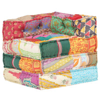 Thumbnail for Modularer Pouf Patchwork Stoff